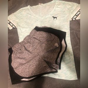 Victoria Secret | PINK | V-Neck Tee and Running Shorts